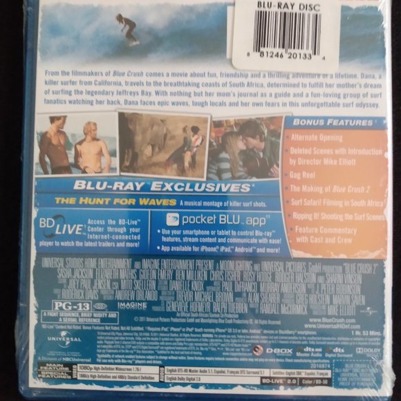 NEW Blue Crush 2 (Blu-Ray/DVD, 2011) - Picture 2 of 2